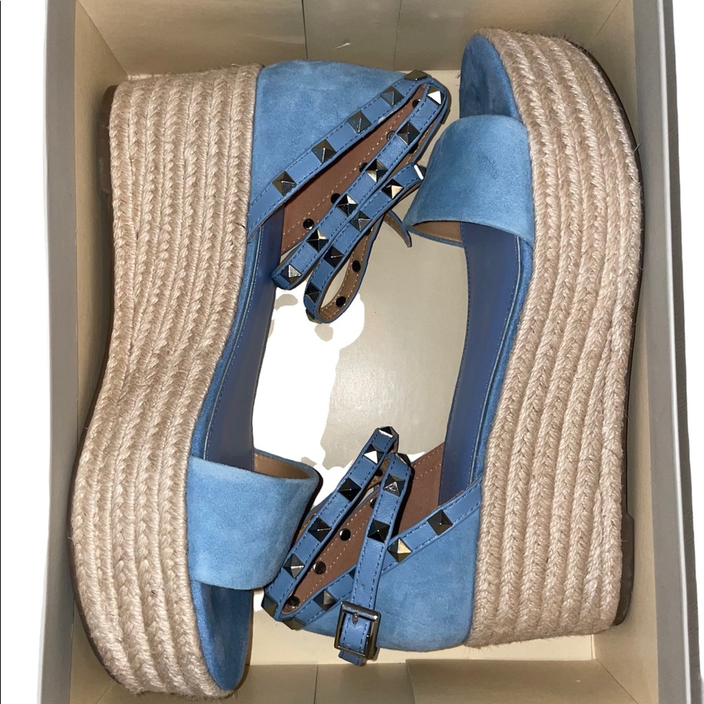 MARC FISHER Jazlyn Studded Ankle Strap Espadrille Sandal size-9 - Picture 5 of 7